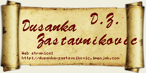 Dušanka Zastavniković vizit kartica